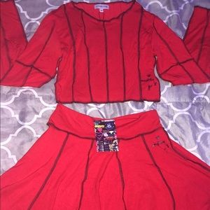 O mighty skirt set NWOT